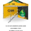 CLK Marka Logo Baskılı 3x3 Portatif Gazebo Stand Çadırı İmalatı Satışı