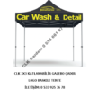 CLK Marka Logo Baskılı 3x3 Portatif Gazebo Stand Çadırı İmalatı Satışı - Görsel 13