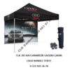 CLK Marka Logo Baskılı 3x3 Portatif Gazebo Stand Çadırı İmalatı Satışı - Görsel 14