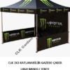 CLK Marka Logo Baskılı 3x3 Portatif Gazebo Stand Çadırı İmalatı Satışı - Görsel 19