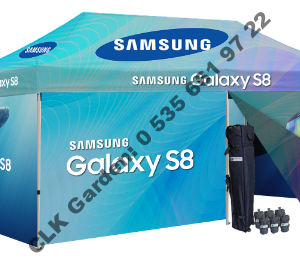CLK 3x6 Dijital Baskılı Gazebo Çadır Portatif Tente İmalatı Satışı