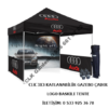 CLK Marka Logo Baskılı 3x3 Portatif Gazebo Stand Çadırı İmalatı Satışı - Görsel 5