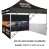 CLK Marka Logo Baskılı 3x3 Portatif Gazebo Stand Çadırı İmalatı Satışı - Görsel 6